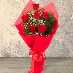 FLORANET Vivid Love 6 Red Roses Bouquet for Every Loving Moment - Same Day Delivery-image-7