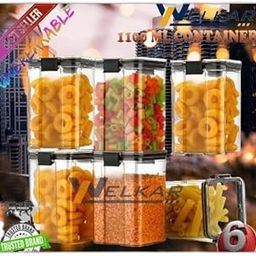 Containers Grocery Storage Containers | Transparent | Dishwasher Safe BPA Free Plastic Storage Container Kitchen Accessories It|Design - 2545 for Home and Kitchen-image-98