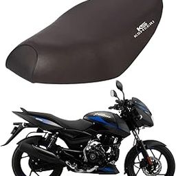 KSHEERI Pulsar 125 Bike Seat Cover Protect from Rust and Dust, PU Leather Waterproof Durable Seat Cover Frant & Rear (Black)-image-95
