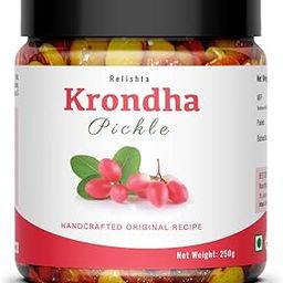 Relishta Karonda Pickle Home Style North Indian Premium Karonda Pickle | Karonda ka Achar | Handcrafted original recipe & Traditional Taste | 250 GM-image-62