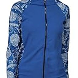 Women Long Sleeve Rash Guard Front Zipper Sun Protection Swim Shirt for Women (Swim Shirt Only)-image-10