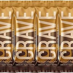 Crave - Plant Based Protein Bar | Chocolate Peanut Butter Pack of 4 |-picture-31