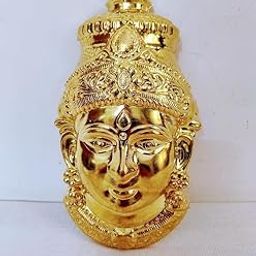 PUJA CELEBRATIONS Brass Amman Devi Face, Varalakshmi Devi Face Online, Lakshmi Devi Face,Ammavari Face, Varalakshmi Devi Face, Mahalakshmi Face Material: Metal (7.5 inches)-image-45