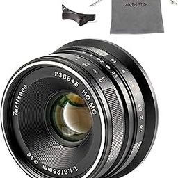 7artisans 25mm F1.8 Manual Focus Lens for Sony E-Mount Cameras Like A7 A7II A7R A7RII A7S A7SII A6500 A6300 A6000 A5100 A5000 EX-3 NEX-3N NEX-3R NEX-F3K NEX-5 NEX-5N - Black-image-16