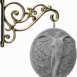 Trinity Designs Gold Premium Finish Hanging Bracket Wall - Outdoor Plant Holder Stand, Wall Hook Hanger for Hanging Pot Plants, Garden Decor - Metal Plant Hanger with Decorative Wall Hanging Design-image-19
