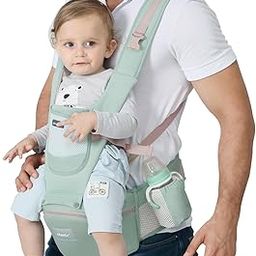 Cherilo Hip Seat Baby Carrier with 4 Carry Positions, Baby Carrier for 0 to 3 Year Baby, Adjustable New Born to Toddler Carrier up to 15 Kgs (Green)-image-20
