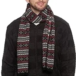 513 Men Acrylic Woolen Ethnic Design Casual Warm Winter Wear Muffler Scarf Stole-picture-15