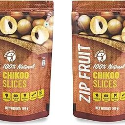ZIP FRUIT CHIKOO SlICES - Natural, Delicious, Healthy Snack 100G each (Pack of 2)-image-28