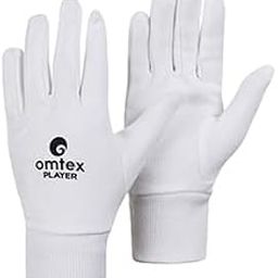 omtex Cricket Batting and Wicket Keeping Inners Gloves White Washable and Reusable, Highly Absorbent, Durable Cotton Fabric (Player)-image-83