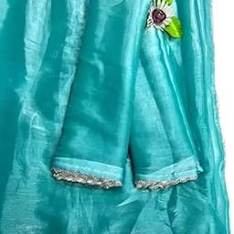 Women's Cotton Silk Saree with Zari Woven Design and Separate Jacquard Blouse Piece-image-3