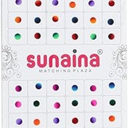 Sunaina Double Shade Matching Plaza Multicolor Round Bindis for Women & Girls (Size-6 (4MM))-25