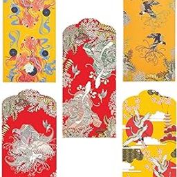 FunPa 50PCS Red Envelope Japanese Style Multi-use Red Packet Money Pocket Red Pocket for New Year-31