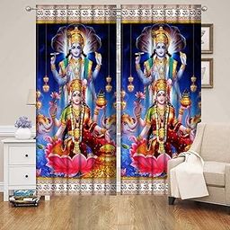 Collection by Sukriti Creations Premium Digital Printed Curtain for Door Curtain Home and Office, Driwing Room, Bedroom, Office, Hotel, PG | Living Room and Kitchen Hall (Size-7 Feet)(Set of 1)-image-78