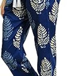 Women's Super Soft Comfortable Cotton Printed Pyjama Relaxed Lounge Pants with Pockets (Pyjama1)-image-14