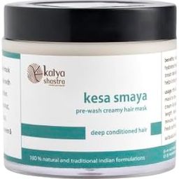 Kesa Smaya Pre-wash Creamy Hair Mask with Natural Herbs for Deep Conditioned Hair - 100gm, Brownish Black Color-image-35