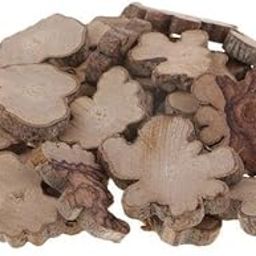 TRENDYNEST® 5x30 Pieces Irregular Natural Tree Wood Log Slices for Wedding Home Decoration | Crafts | Multi-Purpose Craft Supplies | Crafting Pieces | Wooden Pieces-image-77
