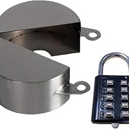 UJEAVETTE Outdoor Water Tap Lock Sturdy Metal Locking Device for Vacant Home Parks Garden-image-8