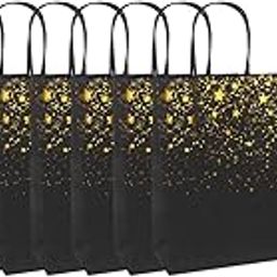 HEAVENGLOW 10x Kraft Paper Gift Bag f/Wedding Birthday Party Package Bag Star Black-image-41
