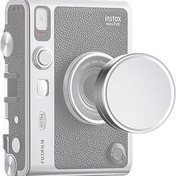 Lens Cap for Fuji-Film Insta-x Instant Mini EVO Instant Camera - Aluminium Alloy Dustproof for Fuji Mini EVO Accessories- Mini EVO Lens Cap Cover with Flocking Internal - Silver Color-image-84