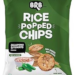 BRB Rice Popped Chips | Not Baked, Not Fried | 48 Grams | Jalapeno & Tomato | High Protein | High Fibre | Gluten-Free | Low Fat-image-78