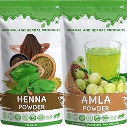 Henna Amla Powder for Hair Colour | Mehndi | Hair Care | Hair Growth | Hair Fall | Hair Color | Hair Conditioner | Hair Strong | Hair Wash - 100Gram(Pack of 2)-image-10
