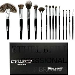 BEILI Professional Makeup Brush Set, Synthetic Foundation Powder Concealers Eye shadows Blush Makeup Brushes - Pack of 15-15