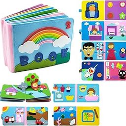 Kidology Montessori Toy 3D DIY Busy Book Board for Kids Learning, Toddler Busy Board to Develop Basic Skills, Parent-Kids Activity Toy, Early Learning Education Habits Travel Toy, Multicolor-image-11