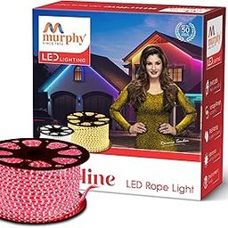 Murphy 2835-120 LED High Lumen Waterproof Indoor Outdoor Home Deorative, Diwali Lights, Rope Pipe Light, Cove Light (120 Led/Mtr) (Red, 15 Meter)-13