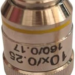 SBT Instruments 10x Microscope Brass Objective with Brass caps for School Collage Chemistry lab Laboratory Set of 1pcs-20