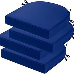 ANAND INDIA GROUPS Patio D-8 Outdoor Chair Cushions for Patio Furniture (Set of 4) Chair Cushions Set Waterproof Round Corner Outdoor Seat Cushions (Blue) (Cushion Thinkness 5 cm)-image-19