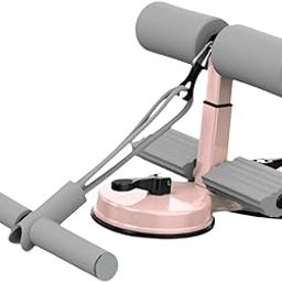 CALANDIS™ Sit up Bar Floor Holder 3 Adjustable Height Situp Bar for Thighs Office Home Grey and Pink | Abdominal Exercisers | Fitness Equipment & Gear | Fitness, Running & Yoga-image-58