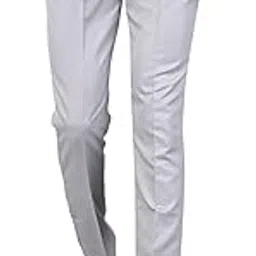 homry Yaha Style Slim Fit Grey Formal Trouser for Gents - Polyester Viscose Formal Pants for Men - Office Formal Pants for Men - Bottoms for Boys - 32-picture-25