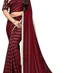 Women's Bollywood Georgette Saree (Brown)-picture-39