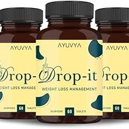 Ayuvya Drop It Ayurvedic Fat Burner | Supports Weight Loss, Improves Digestion, Slimming & Health Balance | Herbal & Natural Extracts | 60 Capsules for Men & Women (Pack of 3)-image-11