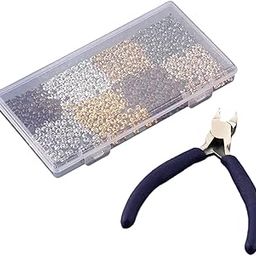 800x Crimp Beads Covers End Tips Half Round Open Crimp Beads Knot Covers 3mm-image-18