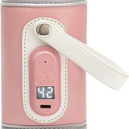 ATORSE Portable Milk Heat Keeper Travel USB Bottle Warmer for Travel Pink-image-13