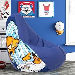 Biggie Bean Bag with Beans Filled 6XL- Official: Garfield Bean Bags - Max User Height : 6-6.5 Ft. - Weight : 99-110 Kgs(Model: Garfield_ARTWORK-2b - Blue)-image-7