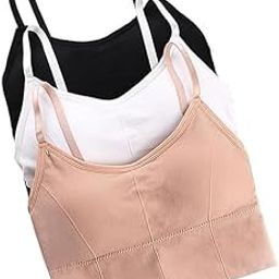 Women Cotton Padded Bra Combo Everyday Workout Bralette Bra Pack of 3 (Free Size Bra Fit Up to 26,28,30, 32, 34)-image-25