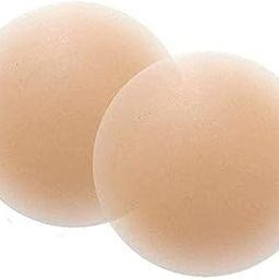 Women's & Girls Reusable Silicone Nipple Cover Bra Pads, Adhesive Nipple Pasties, Free-Size Nude-picture-16