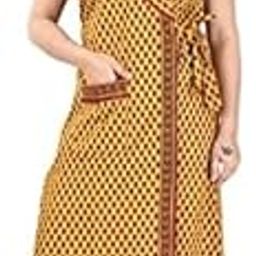 Cotton Robes,Housecoat, Nighty, Sleepwear, Night Gown for Women Ladies House Coat, Front Open Adjustable A025-3XL Brown-image-59