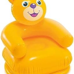 Jorex Mart Teddy Bear Shape Inflatable Chair for Kids | PVC Animal Sofa for Toddlers | Plastic Air Chair for Children, Multicolor - 1 Seater-image-8