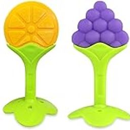 SellBotic Silicone Baby Teething Fruit Shape Toy for 0-12 Months | BPA-Free Soothing Teether | Soft & Safe Gum Relief Toy for Babies (gr/sw/or/ap)-28
