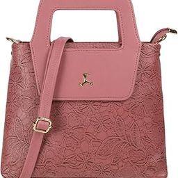 Women's Faux Leather Structured Sling Bag-1