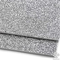 Arham Mktg EVA Foam A3 Size Glitter Sheets for Arts & Crafts, Scrap-Booking, Paper Decorations Pack of 10_Silver-6