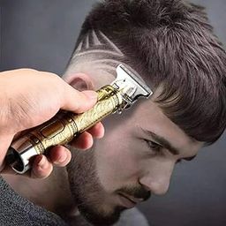 KK IMPEX Men Professional Maxtop T99 Golden Metal Battery Powered Body Trimmer Haircut Grooming Kit Trimmer 120 Min Runtime 4 Length Settings (Gold)-image-15