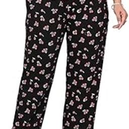 Women's Soft Cotton Printed Lounge Pants | Stretchable & Relaxed Fit Pyjama with Pockets-image-38