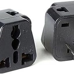 Wowsome 2 in 1 Plug Conveter India to Australia Converter Plug Adapter for Convert Indian Plug to Australia, New Zealand and China – Type I – 10A 250V - Pack of 2 - Black-image-66