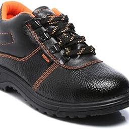 Men's Leather Safety Shoe Non-Slip for Industrial Work Boot Waterproof Steel Toe Footwear Indestructible Construction Slip Resistant Shoes (Black)-picture-17