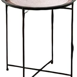 Peng Essentials Coffee Table with Mat| Multipurpose Table for Living Room, Bedroom & Gardening Area |Side Table/End Table/Tea Table for Small Spaces, Size- 47x47x52 cm, (Black)-image-37