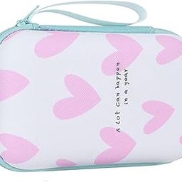 Scout Small Hard Shell Carrying Case for My Passport Essential External Hard Drive 1 Pack, Pink Heart-picture-16